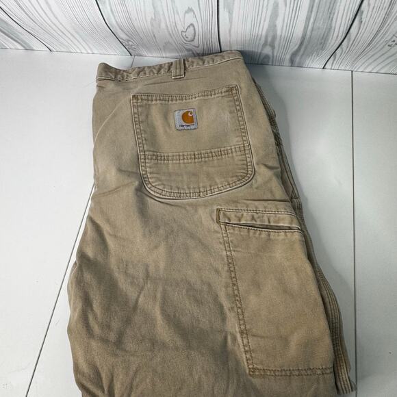 Carhartt Mens Relaxed Fit Twill Utility Work Pants Men 40x30 Light Khaki - Picture 1 of 7